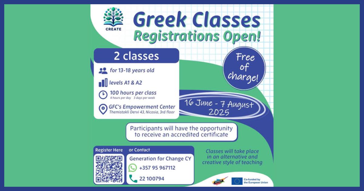 Summer Greek Language Course for Teens (Ages 13–18)