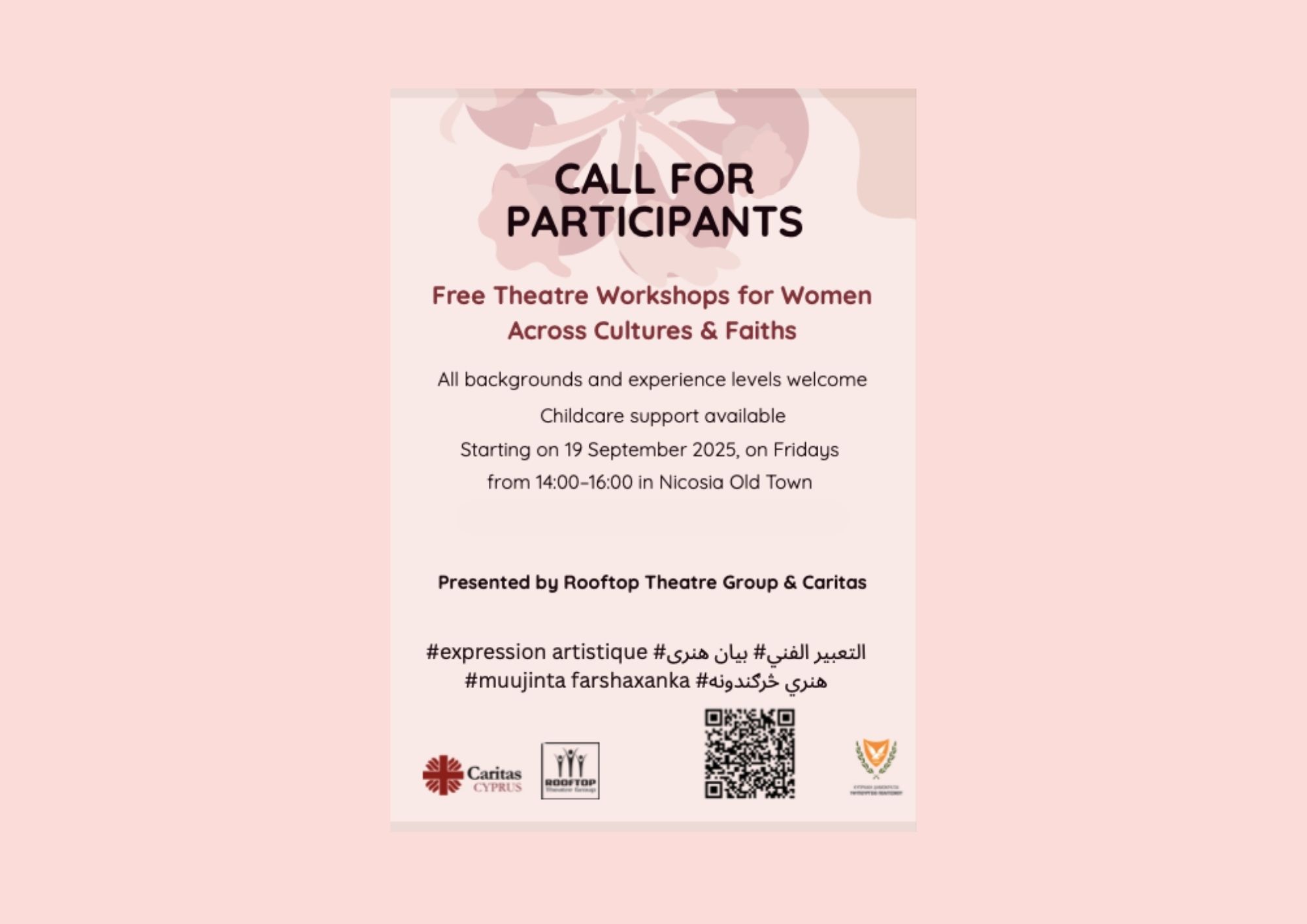 Free Theatre Workshops for Women Across Cultures and Faiths