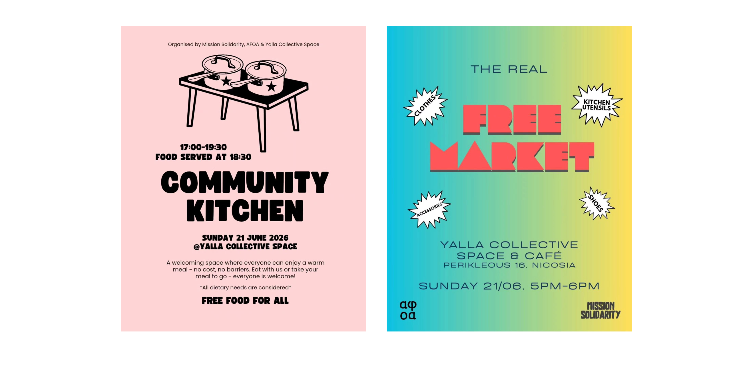 Sunday June 21 – Community Kitchen