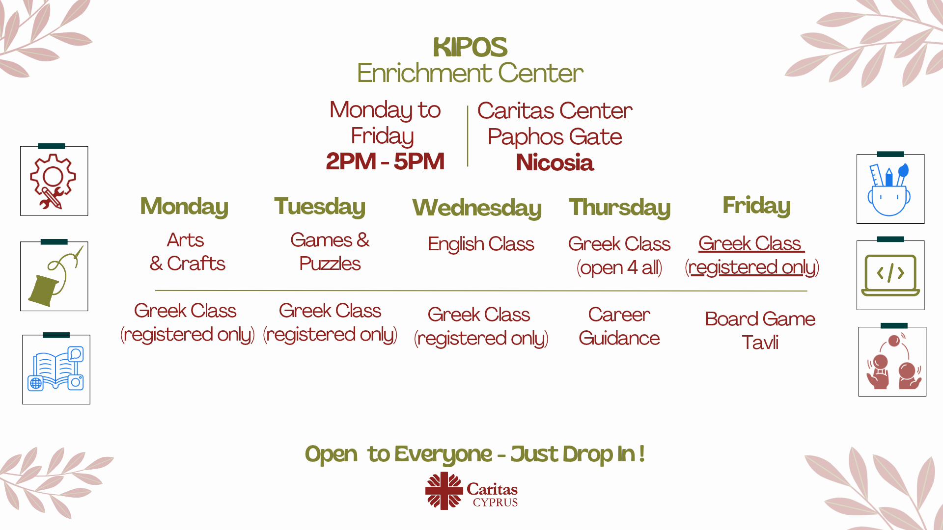 What’s Happening This Week at KIPOS?